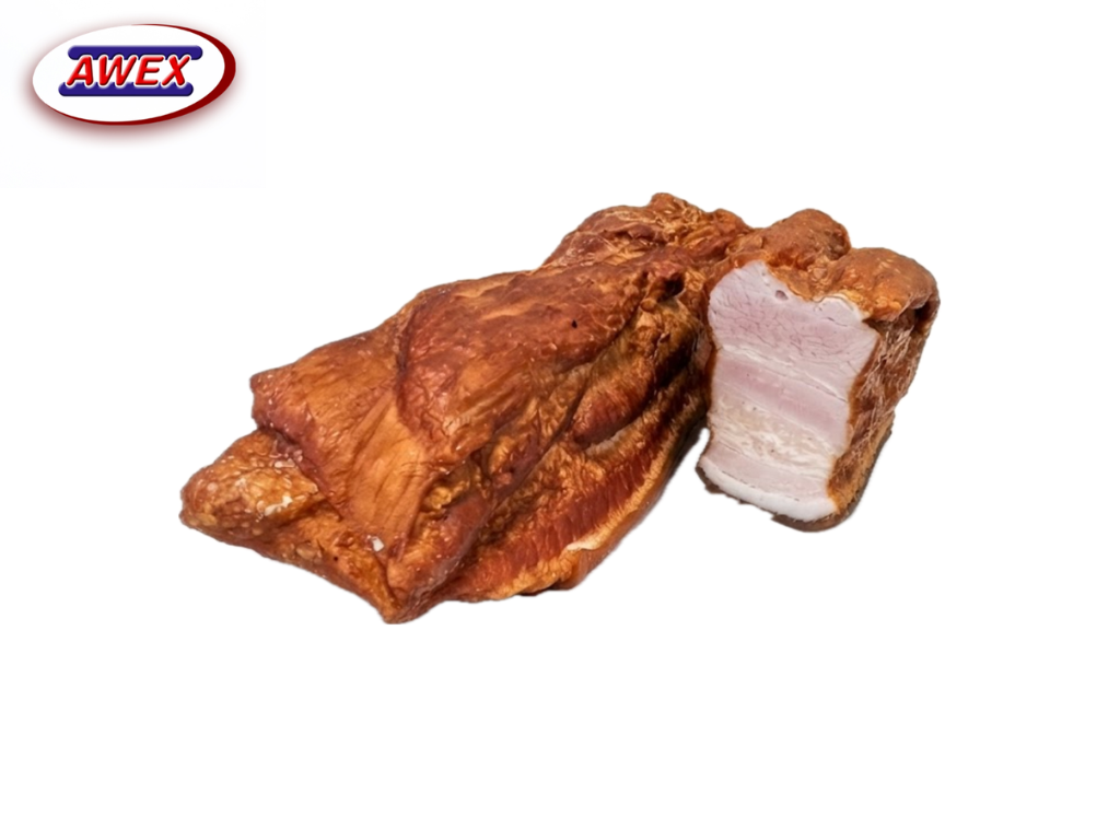 Boczek wędzony parzony paski